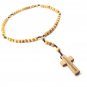 Olive Wood Rosary Beads With Cross Pendant Hand Made Holy Land Bethlehem