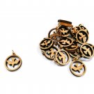 50 Pcs Olive Wood Dove Of Peace Pendants Charms Laser Cut Holy Land Jerusalem