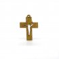50 Pcs Olive Wood Catholic Cross Pendants Charms Crucifix Engraved Holy Land Jerusalem