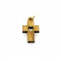 50 Pcs Olive Wood Cross Pendants Charms Heart Engraved Holy Land Jerusalem