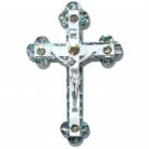 15.5" Large Wall Cross Crucifix Mother of Pearl Olive Wood Jerusalem Handmade Holy land 15.5" Large Wall Cross Crucifix Mother of Pearl Olive Wood Jerusalem Handmade Holy land