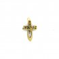 Olive Wood Jesus Name Cross Pendant Charm Hand Made Holyland Jerusalem
