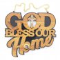 Olive Wood God Bless Our Home Plaque Hand Made Holy Land Jerusalem