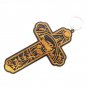 Olive Wood Noah's Ark Hanging Cross Hand Made Holy Land Jerusalem