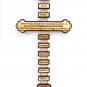 Olive Wood Lord's Prayer Wall Hanging Cross With Incense Hand Made Holyland Jerusalem