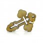 50 Pcs Olive Wood Cross Pendants Charms Orthodox Hand Made Holy Land Jerusalem