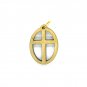 50 Pcs Olive Wood Cross Pendants Charms Circle Hand Made Holy Land Jerusalem