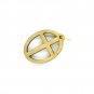 50 Pcs Olive Wood Cross Pendants Charms Circle Hand Made Holy Land Jerusalem