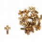 50 Pcs Olive Wood Cross Dove of Peace Pendants Charms Hand Made Holy Land Jerusalem