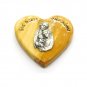 Olive Wood Heart Shaped Fridge Magnet Holy Family Icon Hand Made Holy Land Jerusalem