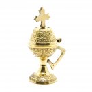 Incense Burner Brass 4 Inches Cone Charcoal Burner Holy Land Jerusalem
