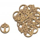 50 Pcs Olive Wood Tau Cross Circle Pendants Hand Made Holy Land Jerusalem 50 Pcs Olive Wood Tau Cross Circle Pendants Hand Made Holy Land Jerusalem