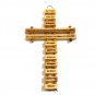 Olive Wood Wall Cross Lord's Prayer 9 Inches Hand Made Jerusalem Holy Land