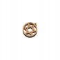 50 Pcs Olive Wood David Star Inside Circle Pendant Charm Holy Land Jerusalem