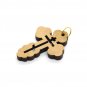 50 Pcs Russian Orthodox Cross Pendants Charms Olive Wood Handmade Holyland...