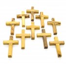 10 Pcs Olive Wood Cross Pendants 5 cm / 2 Inches Hand Made Holy Land Jerusalem 10 Pcs Olive Wood Cross Pendants 5 cm / 2 Inches Hand Made Holy Land Jerusalem