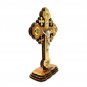 Olive Wood Cross With Stand & Metal Crucifix Hand Made Jerusalem Holy Land