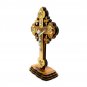 Olive Wood Cross With Stand & Metal Crucifix Hand Made Jerusalem Holy Land