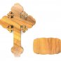 Olive Wood Cross With Stand & Metal Crucifix Hand Made Jerusalem Holy Land