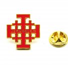 12 Pcs Jerusalem Cross Brooch Lapel Pin Gold Red Christian Holyland Jerusalem 12 Pcs Jerusalem Cross Brooch Lapel Pin Gold Red Christian Holyland Jerusalem