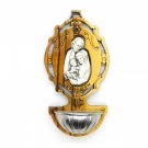 Olive Wood Holy Family Plaque With Metal Font Wall Hanging Hand Made Jerusalem Olive Wood Holy Family Plaque With Metal Font Wall Hanging Hand Made Jerusalem
