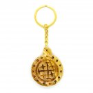 Olive Wood Jerusalem Cross Keychain Keyring Hand Carved Holyland Jerusalem Olive Wood Jerusalem Cross Keychain Keyring Hand Carved Holyland Jerusalem