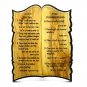 Olive Wood The Ten Commandments Plaque Laser Carved Hand Made Holy Land Jerusale
