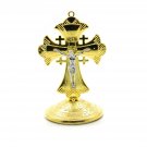 Metal Cross With Stand Crucifix Car Ornament Holy Land Jerusalem