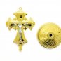 Metal Cross With Stand Crucifix Car Ornament Holy Land Jerusalem