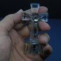 Crystal Glass Cross Crucifix With RGB Led Light Holy Land Jerusalem
