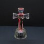 Crystal Glass Cross Crucifix With RGB Led Light Holy Land Jerusalem