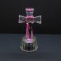 Crystal Glass Cross Crucifix With RGB Led Light Holy Land Jerusalem