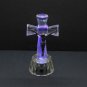 Crystal Glass Cross Crucifix With RGB Led Light Holy Land Jerusalem