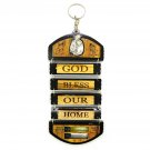 Olive Wood God Bless Our Home 9" Inches Plaque Wall Hanging Hand Made Jerusalem