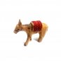 Olive Wood Camel And Donkey With Red Saddle Hand Carved Holy Land Jerusalem