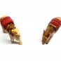 Olive Wood Camel And Donkey With Red Saddle Hand Carved Holy Land Jerusalem