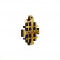 50 Pcs Olive Wood Small Jerusalem Cross Pendants Hand Made Holy Land Jerusalem