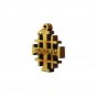 50 Pcs Olive Wood Small Jerusalem Cross Pendants Hand Made Holy Land Jerusalem