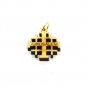50 Pcs Olive Wood Small Jerusalem Cross Pendants Hand Made Holy Land Jerusalem