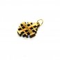50 Pcs Olive Wood Small Jerusalem Cross Pendants Hand Made Holy Land Jerusalem