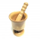 Olive Wood Pestle and Mortar Handmade From The Holy Land Jerusalem