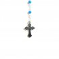 12 Catholic Rosary Crystal Beads Prayer Cross Crucifix From Jerusalem Holy Land