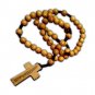 3 Pcs Lot of Olive Wood Gift Set Hand Holding Comfort Cross Rosary Finger Rosary