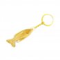 Olive Wood Fish Ichthys Keychain Keyring Hand Carved Holyland Jerusalem