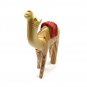 Olive Wood Camel With Red Saddle Hand Carved Holy Land Jerusalem