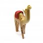 Olive Wood Camel With Red Saddle Hand Carved Holy Land Jerusalem