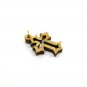 50 Pcs Olive Wood Cross Pendants Charms Laser Cut Hand Made Holy Land Jerusalem