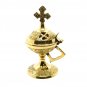 2x Incense Burner Brass 4.64 Inches Cone Charcoal Burner Holy Land Jerusalem