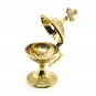 2x Incense Burner Brass 4.64 Inches Cone Charcoal Burner Holy Land Jerusalem