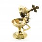 2x Incense Burner Brass 4.64 Inches Cone Charcoal Burner Holy Land Jerusalem